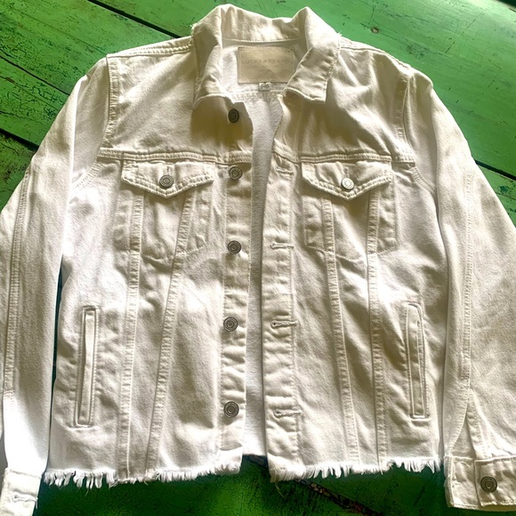 Lucky Brand white denim jacket medium - Picture 1 of 5